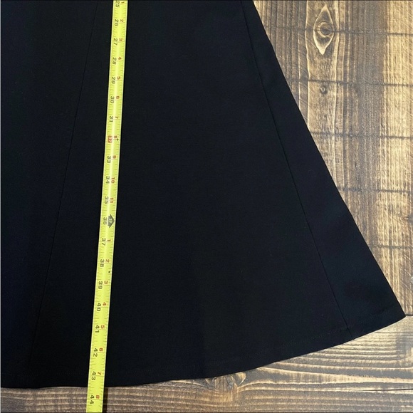 Lafayette 148 Black Ponte Knit A-Line Midi Dress 10 NWT - Picture 8 of 10